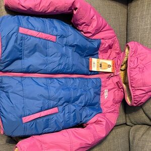 Eddie Bauer Kids Puffer Jacket - Blue and Pink